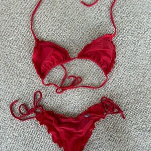 Luli Fama Red Bikini